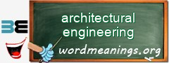 WordMeaning blackboard for architectural engineering